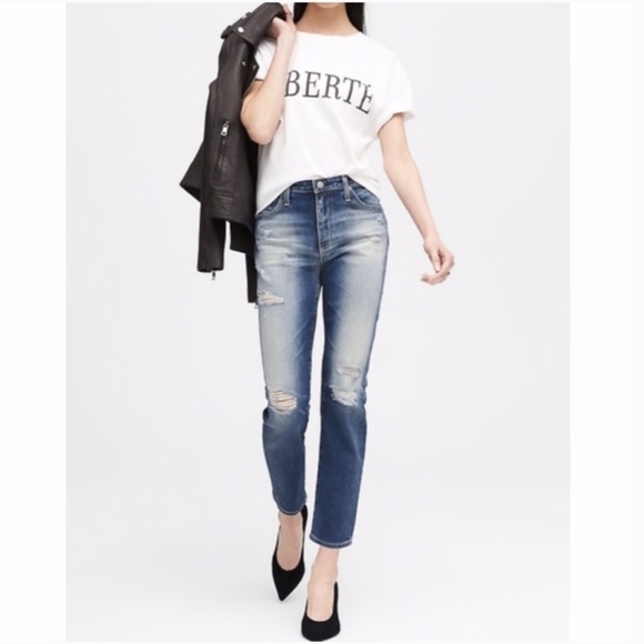 AG Jeans Isabelle Straight legged Crop - Picture 1 of 4